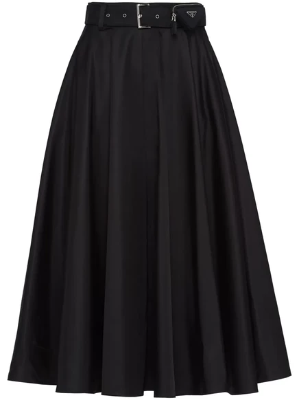 Мини-юбка Prada, украшенная нейлоновым мешочком Re-Nylon black