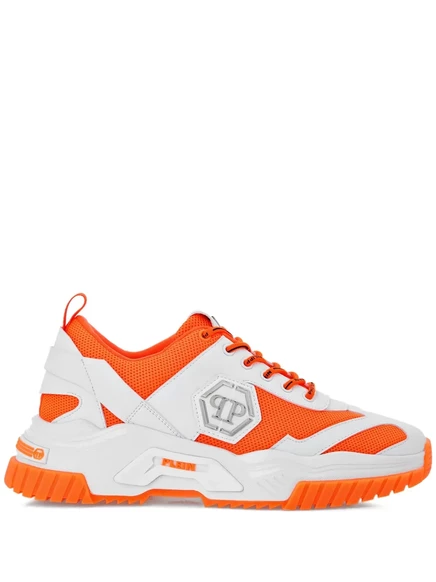Кроссовки Philipp Plein Predator на шнуровке orange
