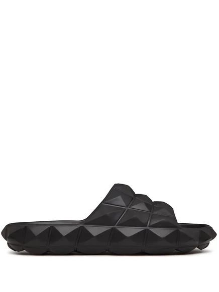 Мужские сланцы Valentino Garavani Roman Stud Turtle, черные