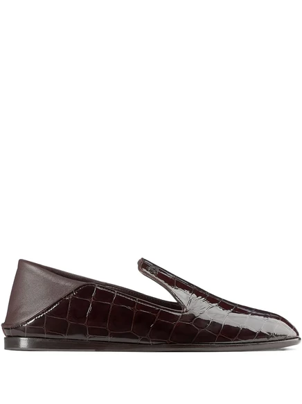Балетки с эффектом крокодила от Jimmy Choo Eliot brown