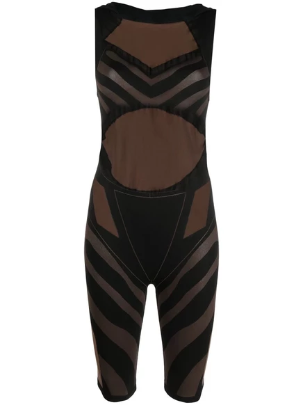 Женский комбинезон Wolford Elegant Animalier, черный