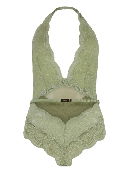 Боди из цветочного кружева от Gucci green