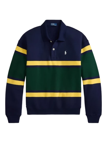 Женское поло Polo Ralph Lauren в полоску, синее