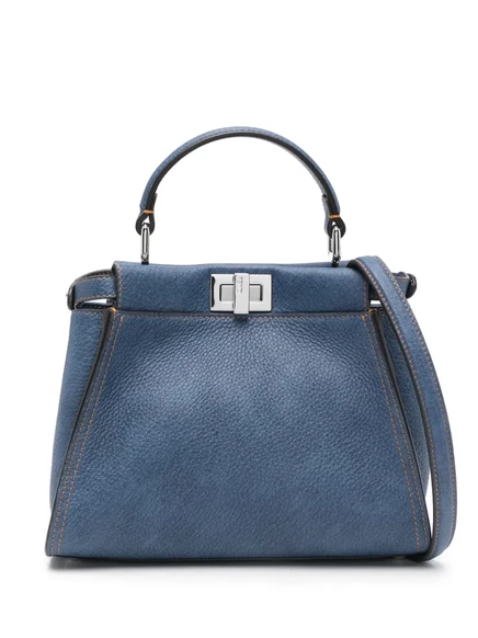 Женская сумка-шопер Fendi Mini Peekaboo, синяя