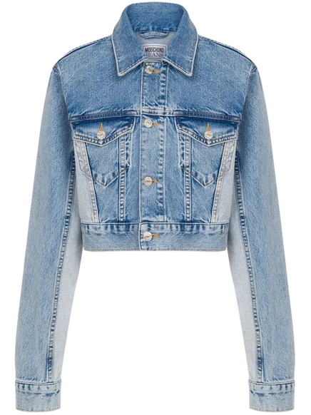 Женская джинсовая куртка Moschino Jeans, голубая
