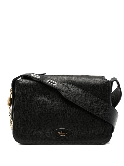 Кожаная сумка через плечо Mulberry Billie из шелковицы black