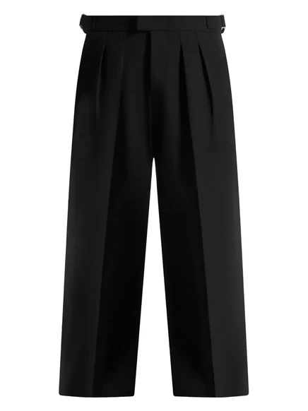Сшитые на заказ брюки в складку Manière De Voir Pierre black