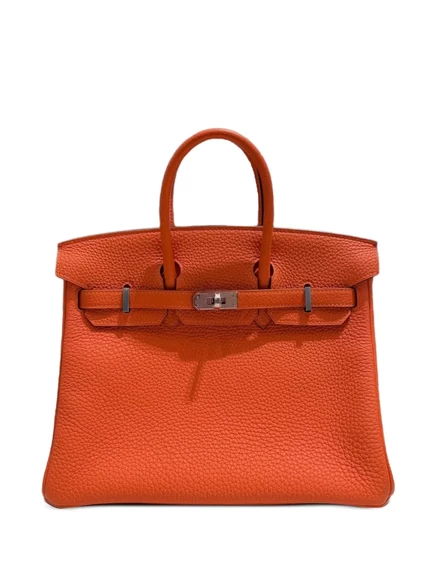 Сумка Birkin 25, бывшая в употреблении у Hermès в 2020 году orange