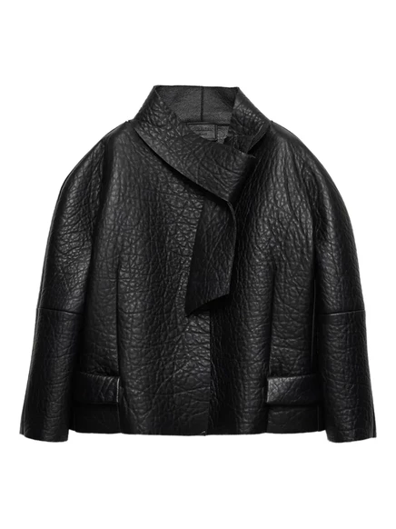 Кожаная куртка Prada nappa black