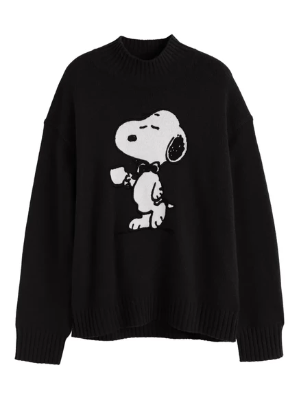 Женский свитер Chinti & Parker Snoopy, черный