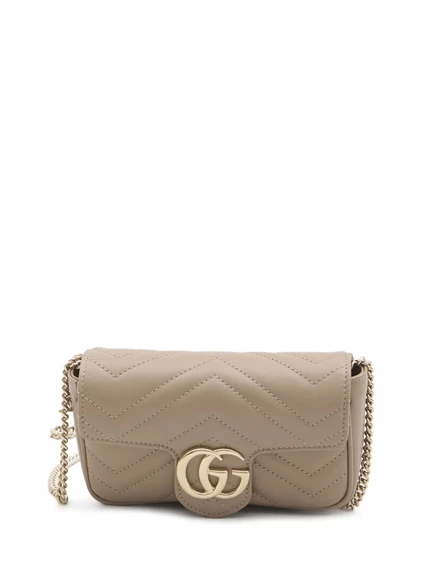 Сумка Gucci super mini GG Marmont neutrals