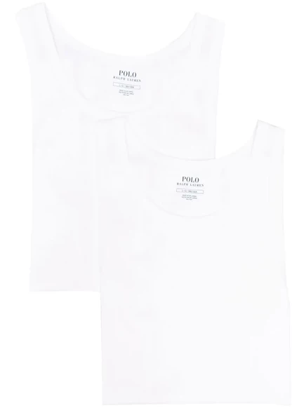 Мужская майка Polo Ralph Lauren 2 шт. хлопок, белая
