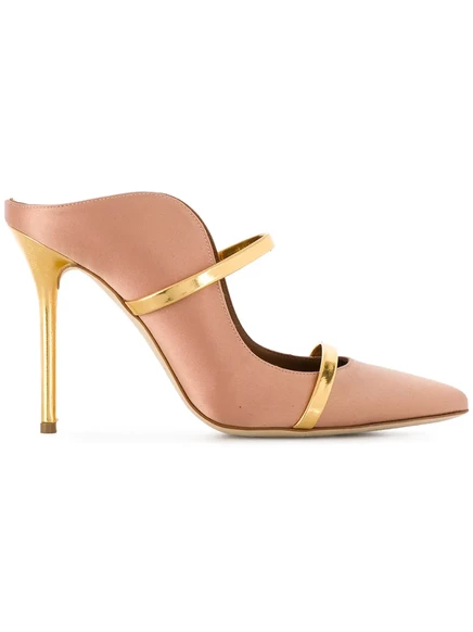 Женские мюли Malone Souliers Maureen 100, розово-золотистые