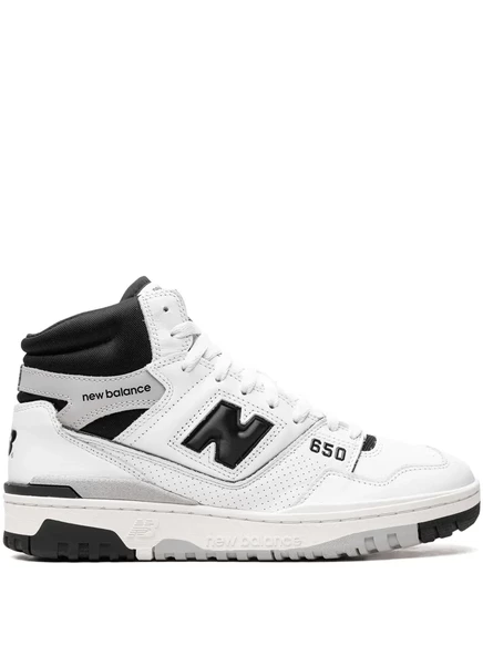 Кроссовки New Balance 650 высокие, бело-черные