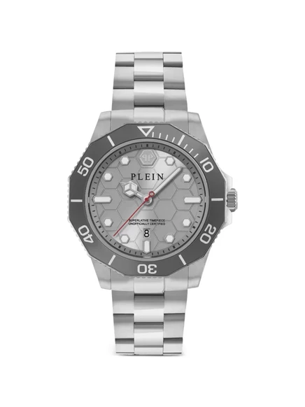 Мужские часы Philipp Plein Aquastorm 44 мм, серебристые