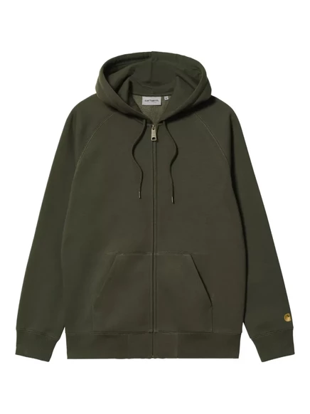 Мужская толстовка на молнии Carhartt WIP, оливковая