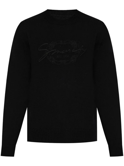 Джемпер с вышитым логотипом Givenchy black