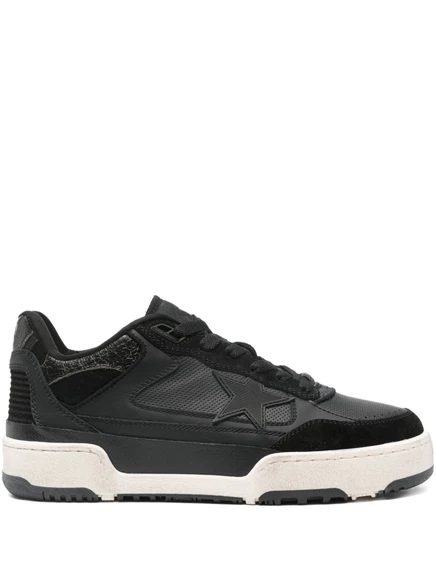 Кроссовки с нашивкой Golden Goose star-patch black