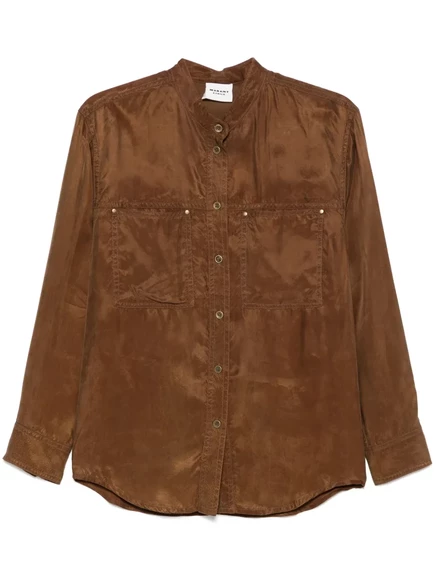 Женская рубашка Marant Toile Zetta, коричневая