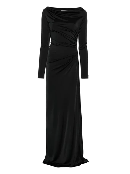 Женское платье Victoria Beckham с драпировкой, черное