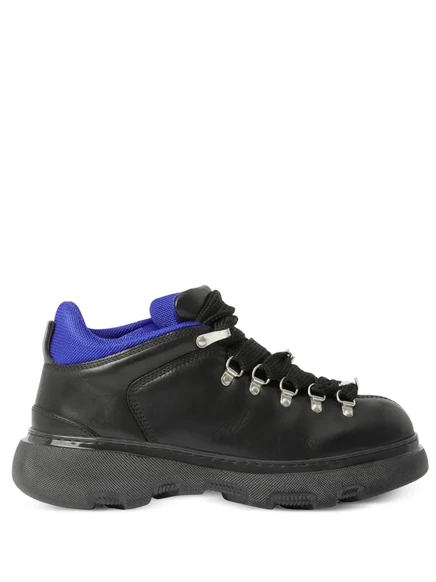 Кожаные ботильоны Burberry Trek по щиколотку black