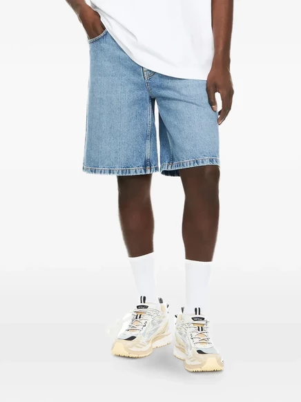 Мужские джинсовые шорты Off-White Half Arrow, белые