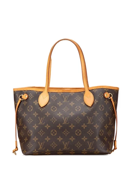 Сумка-тоут Neverfull PM, бывшая в употреблении у Louis Vuitton 2007 года выпуска, с монограммой brown