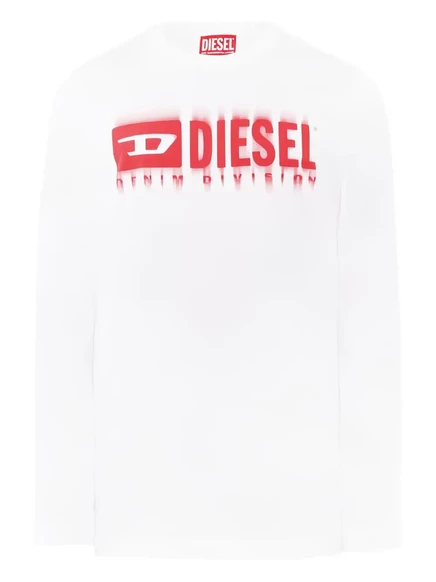 Детская футболка Diesel Kids с логотипом, белая
