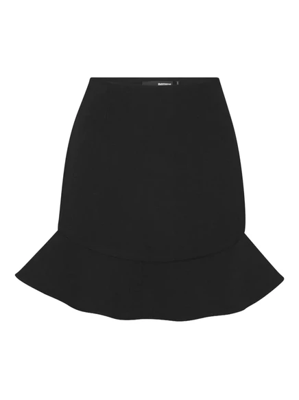 ПОВЕРНИТЕ мини-юбку с оборками от БИРГЕРА КРИСТЕНСЕНА black