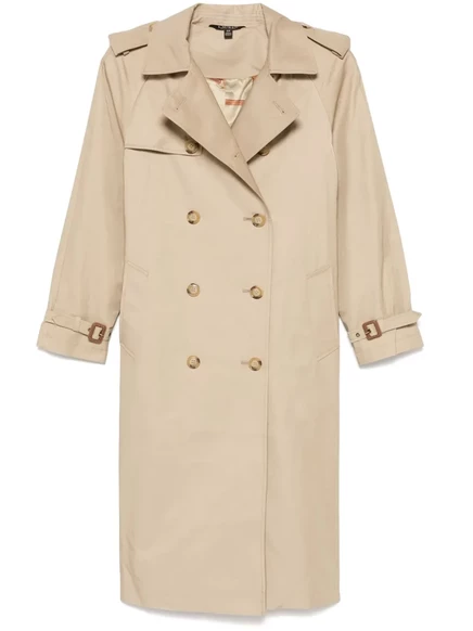 Женский двубортный тренч Lauren Ralph Lauren, коричневый