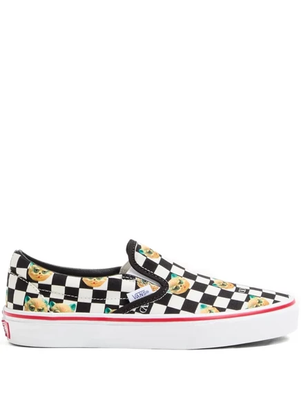 Женские кеды-слипоны Valentino Garavani x Vans, белые