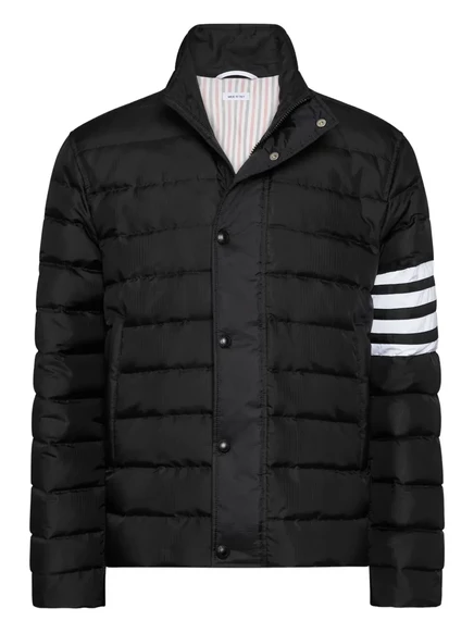 Мужской пуховик Thom Browne 4-Bar, черный