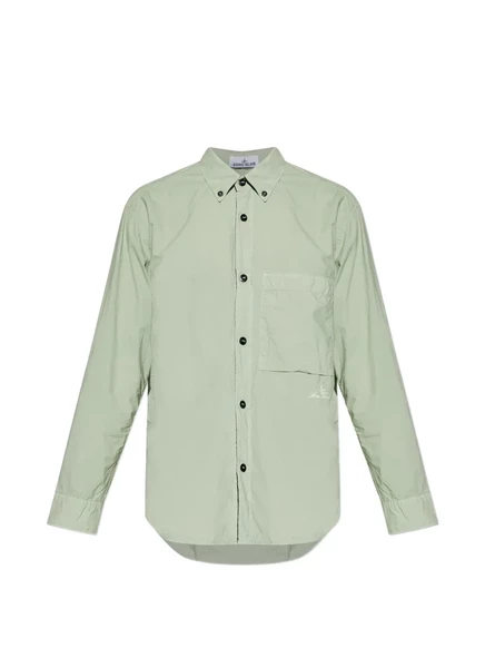Мужская рубашка Stone Island 1100002, зеленая
