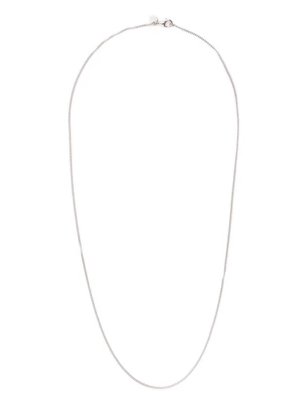 Цепочка Tom Wood Curb Chain Slim из серебра, серебристая