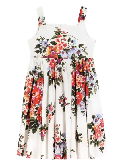 Платье для девочек Dolce & Gabbana Kids, белое
