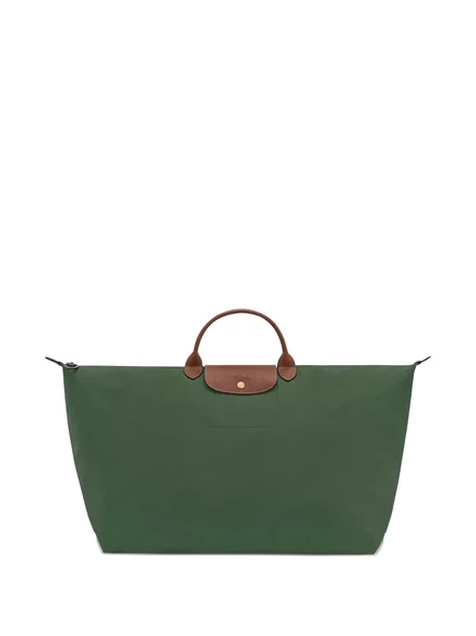 Женская сумка-тоут Longchamp large на молнии, зеленая
