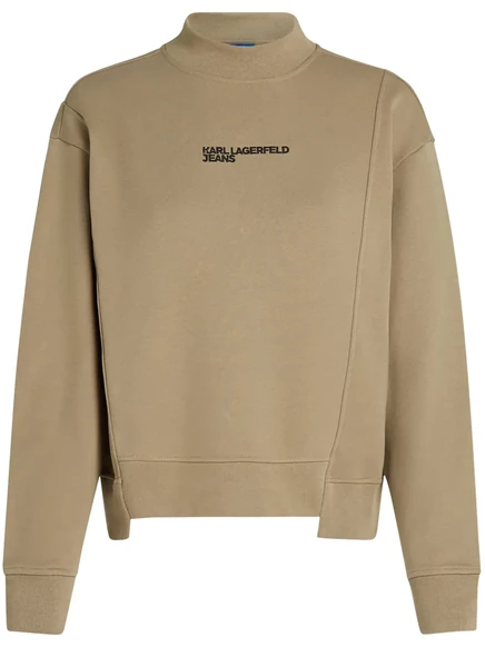 Асимметричный свитшот с имитацией шеи от Karl Lagerfeld Jeans neutrals