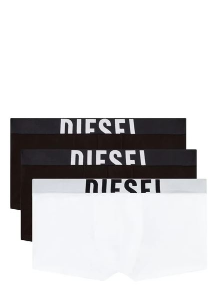Мужские боксёры Diesel (3 шт.), хлопок, белый/черный/коричневый