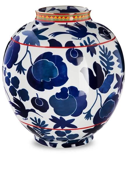 Ваза La DoubleJ Wildbird Bubble 23 см, белая
