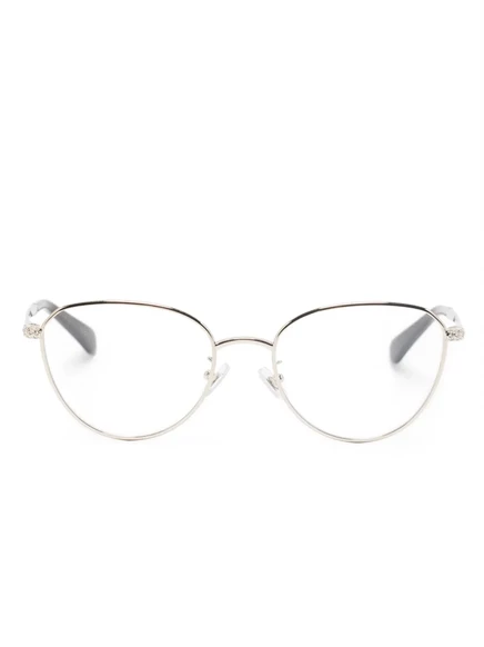 Женские очки Swarovski SK1029D со стразами, серебристые