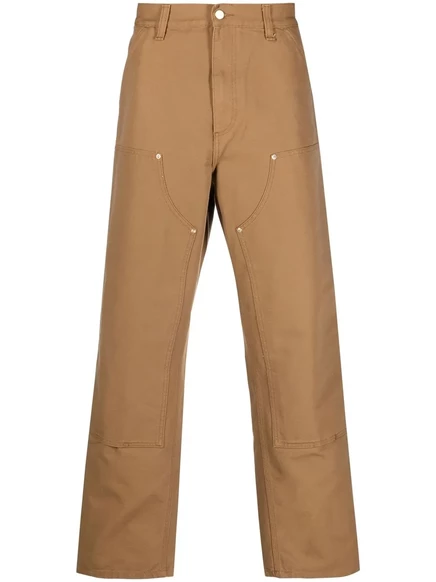 Мужские брюки Carhartt WIP Double Knee прямые, коричневые
