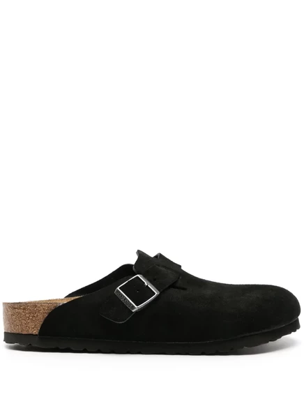 Мужские сабо Birkenstock Boston из замши, черные