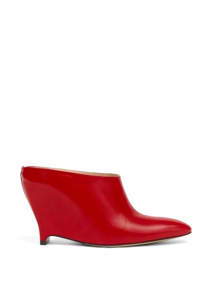 Женские мюли Maison Margiela на танкетке, красные
