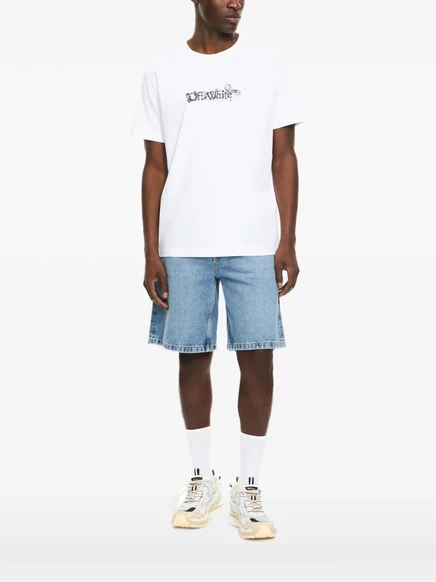Мужская футболка Off-White Heraldic Arrow, белая