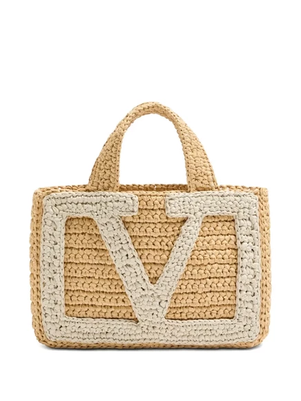 Сумка-тоут Valentino Garavani, бежевая