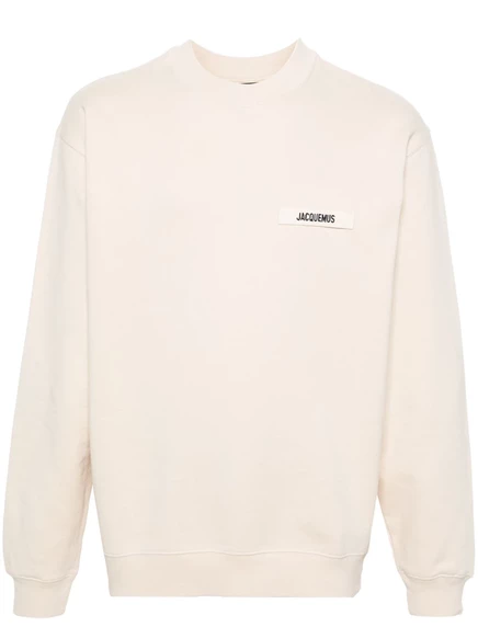 Толстовка Jacquemus Le из крупнозернистого хлопчатобумажного топа Gros neutrals
