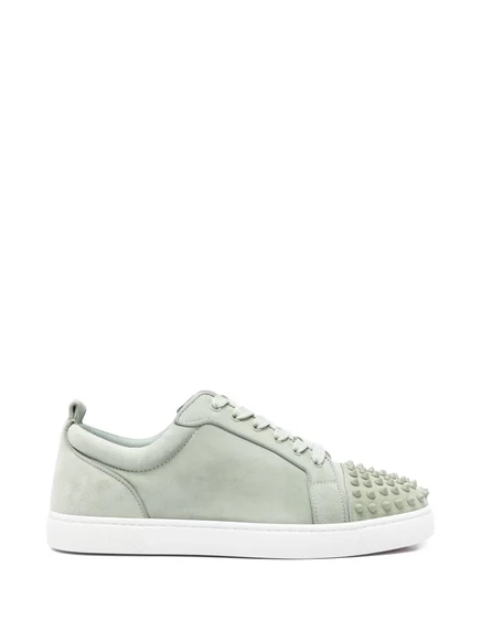 Мужские кеды Christian Louboutin Louis Junior Spikes, зеленые