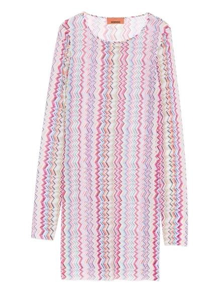 Женское мини-платье Missoni с шевронным узором