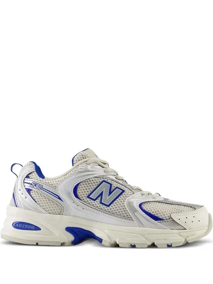 Кроссовки New Balance 530, белые с синими деталями