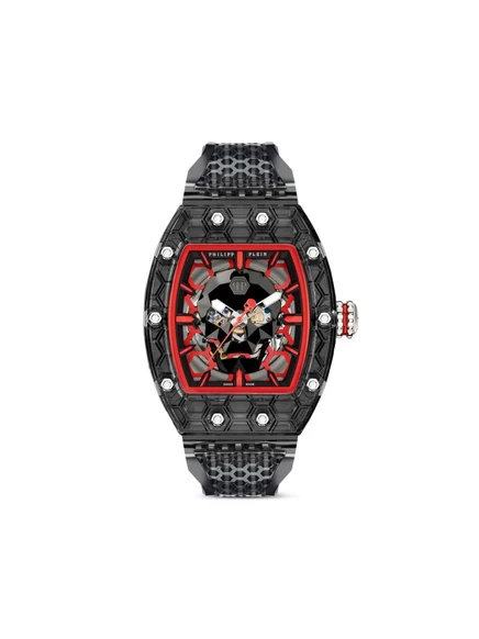 Мужские часы philipp plein cry$tal ghost 55 мм, серые